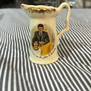President and Mrs. John F. Kennedy creamer vintage